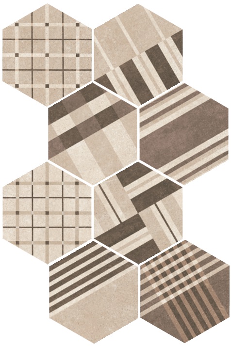 Equipe Hexatile Cement Geo Sand - 17,5 x 20 cm - Image 2