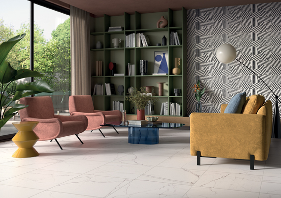 Imola Statuario Vena Piccola matt - 60 x 60 cm