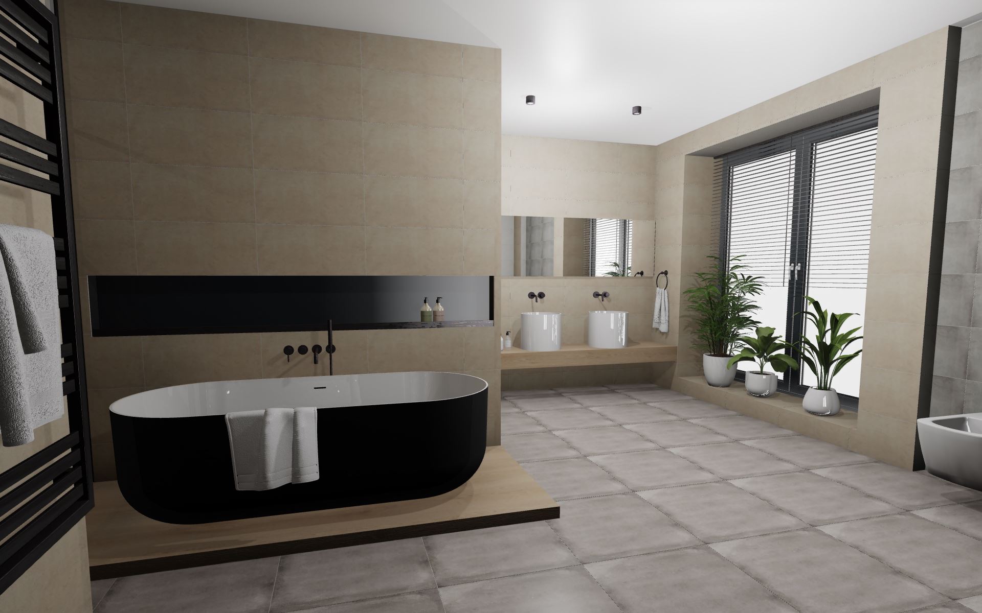 Cartizze Design Dunkel Grau 60 x 60 cm