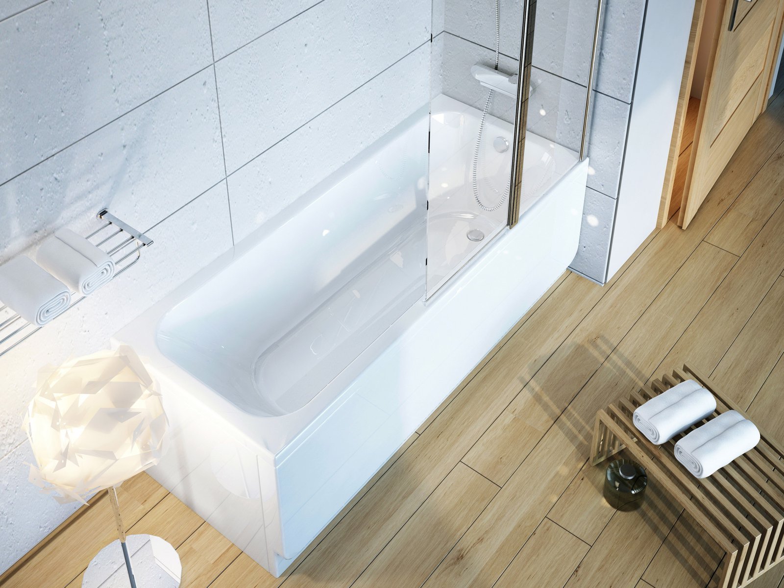 Ravak Akrilkád Chrome 180×80 cm fehér