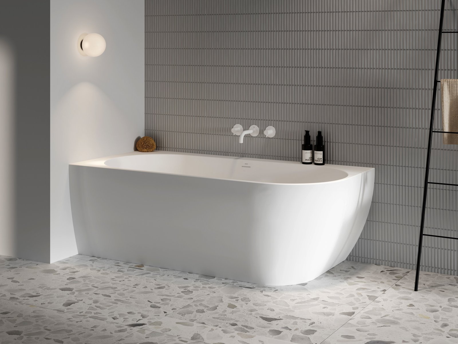 Ravak Freedom Corner akrilkád, 170×80 cm, Balos kivitelben fehér színben, fehér/fekete/króm leeresztővel, cikksz.: XC00100041