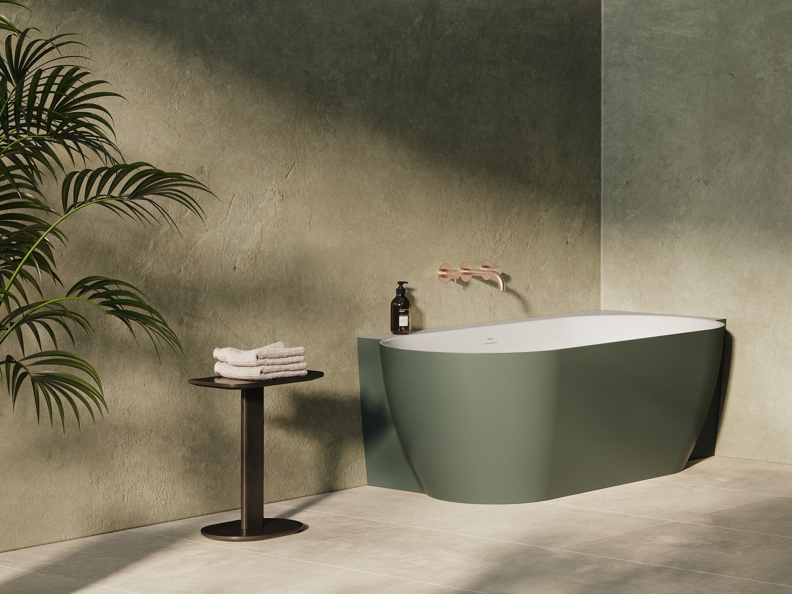 Ravak Freedom Corner II TEC akrilkád, 175×86 cm, jobbos, Grey Green/fehér, fehér/fekete/króm lefolyó, CC81200000