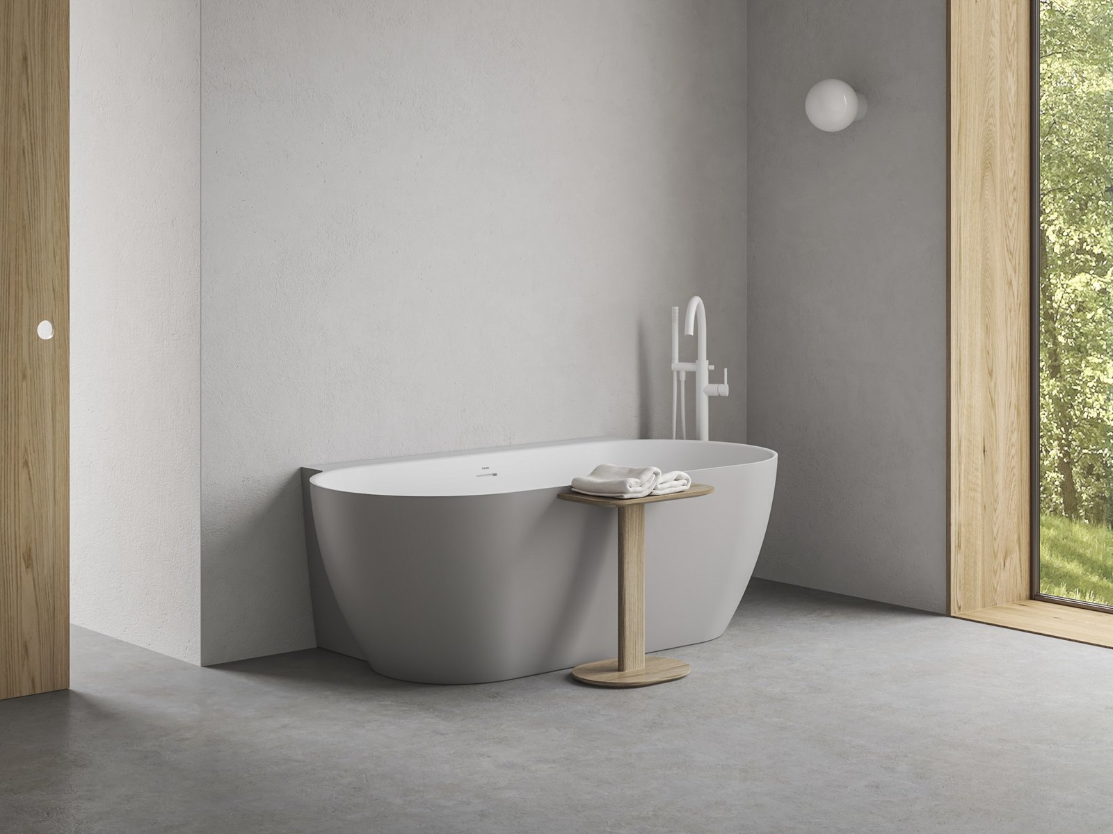 Ravak Freedom Wall II Tec 170×87 cm, akrilkád, Smoke Grey/fehér, fehér/fekete/króm lefolyó,  CC71500000