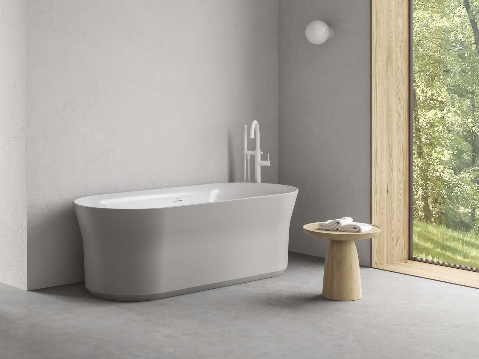 Ravak Ypsilon 180×80 cm, akrilkád, Smoke Grey/fehér, szabadonálló, fehér/fekete/króm lefolyó, XC00100078