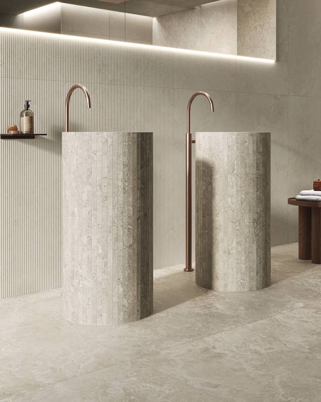 Supergres Kave Plisse Ivory 60x120 cm