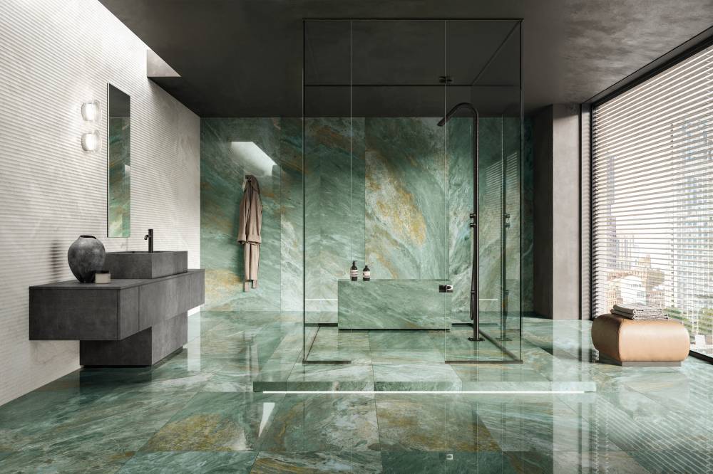 Refin Prestigio Kaleidos Smeraldo 120x120cm, Lucido